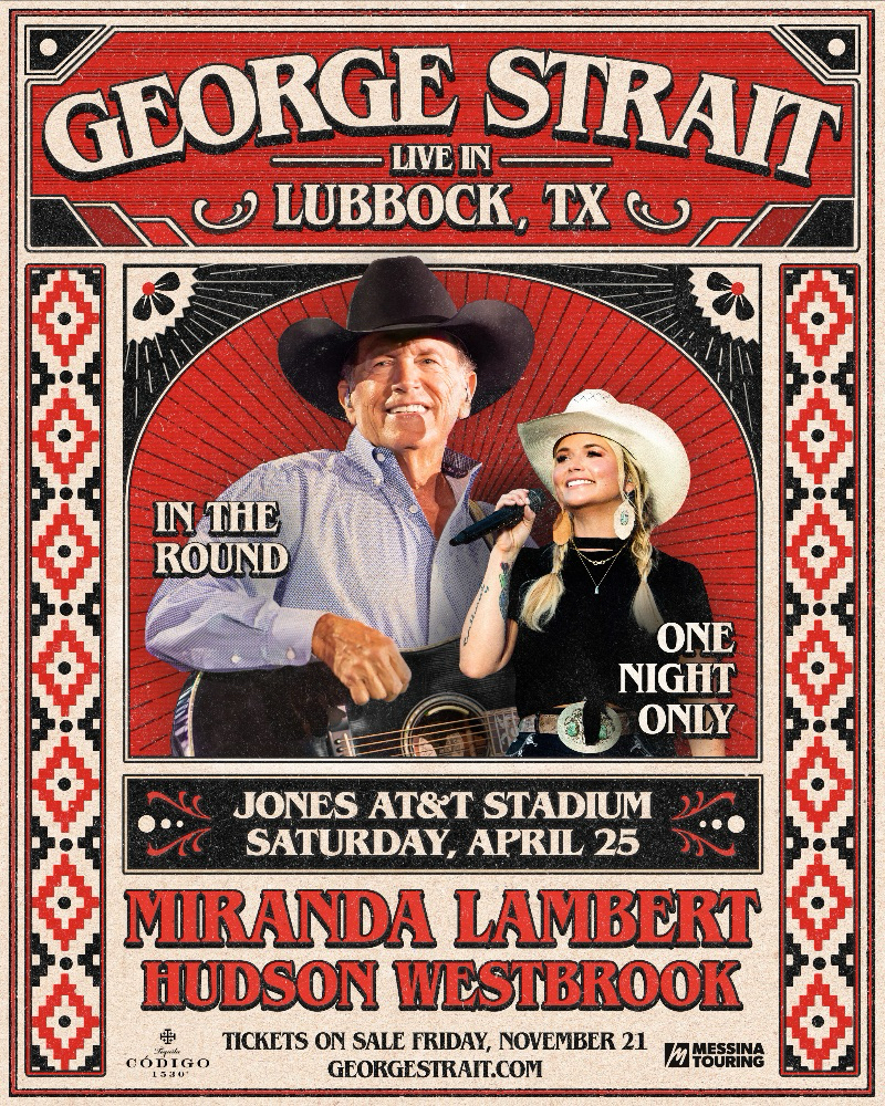 GEORGE STRAIT ANNOUNCES IN-THE-ROUND&nbsp;2026 STADIUM SHOW IN LUBBOCK,&nbsp;TX
