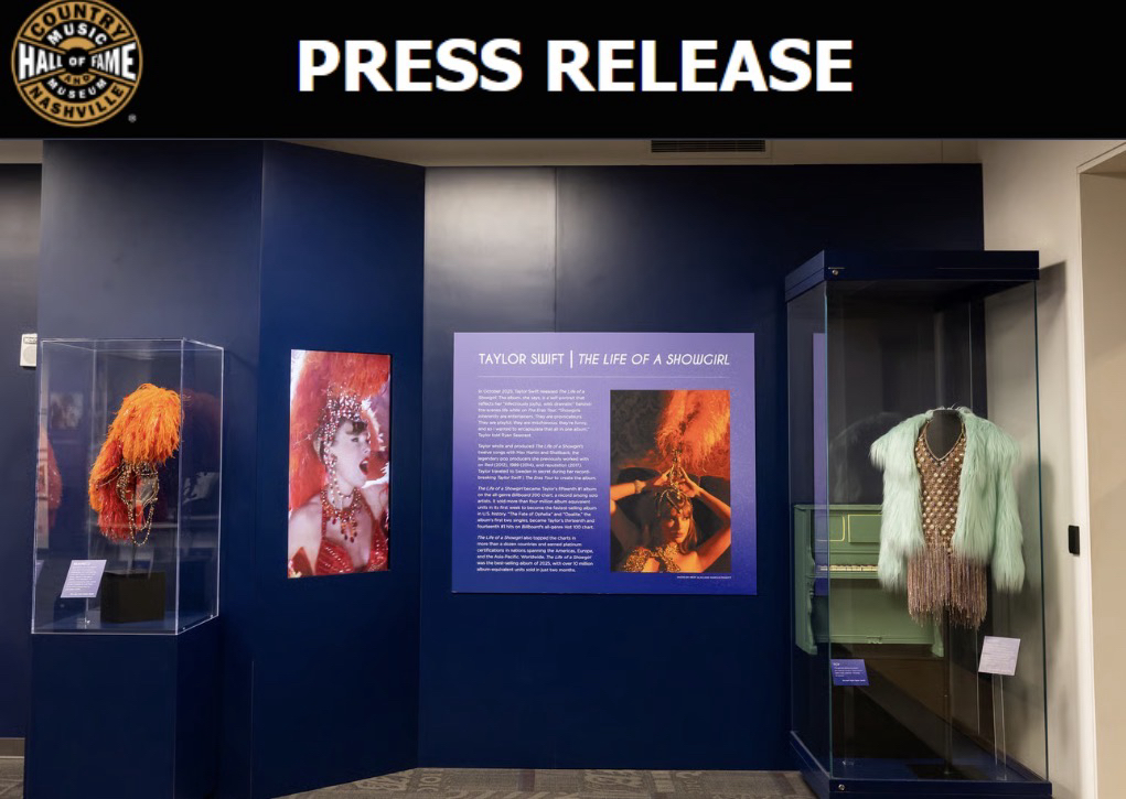 COUNTRY MUSIC HALL OF FAME®&nbsp;AND MUSEUM UPDATES TAYLOR SWIFT EDUCATION CENTER&nbsp;DISPLAY